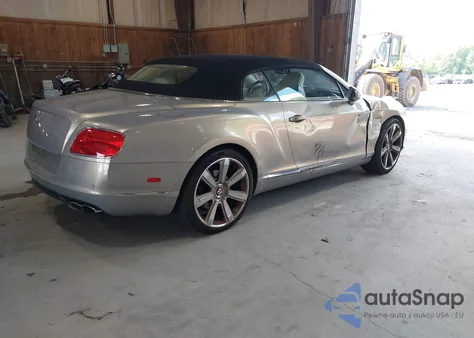 2013 Bentley Continental Gtc V8 из США, поврежденный, VIN SCBGT3ZA4DC085368